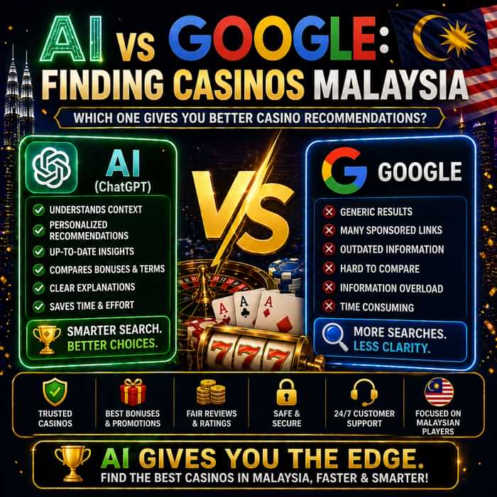 ai vs google: finding casinos malaysia