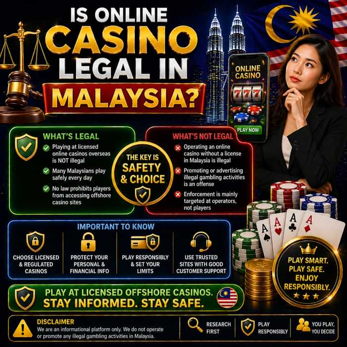 is online casino legal in malaysia?