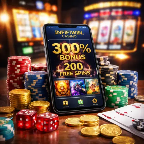 Infiniwin Casino Review, Infiniwin Casino 300% bonus, 200 free spins Malaysia